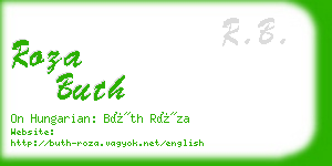 roza buth business card